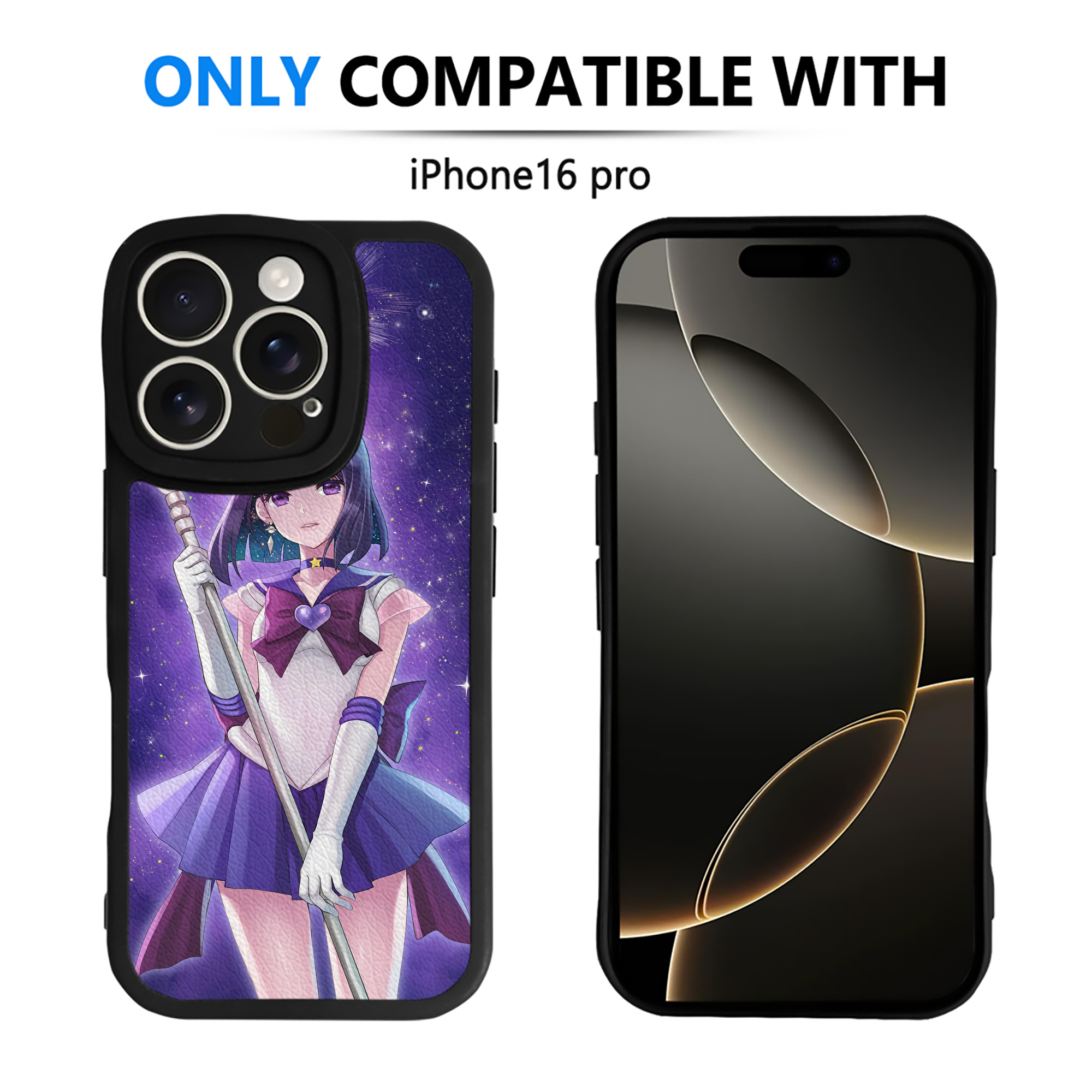 （画像用） 美少女戦士セーラームーン Sailor Moon 【iPhone 16シリーズ対応】シリコンスマホケース（レザー調） 材質：シリコン